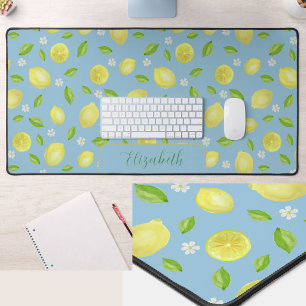 Citrons Mignons Tapis de Bureau Grand Teinte Sombr