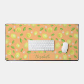 Citrons Mignons Tapis de Bureau Orange Grande Tail (Clavier et souris)