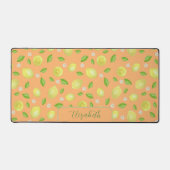 Citrons Mignons Tapis de Bureau Orange Grande Tail (Recto)