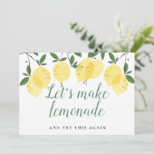 Citrons Modernes Verdure Changer La Carte Date (Debout devant)