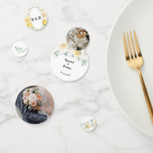 Citrons & Roses Réception de mariage Confetti