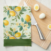 Citrons Serviette de cuisine (Quart Plié)