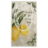 Citrons Vintage Élégants - Sac Cadeau Rustique Mod (Devant)