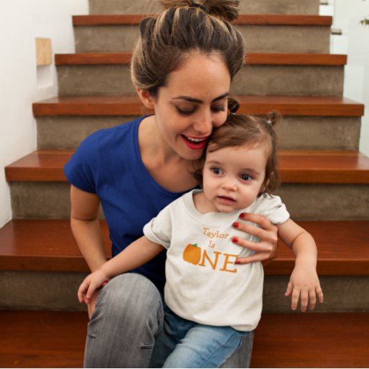 Citrouille 1er anniversaire T-shirt bébé