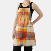 Citrouille à points Polka sur tablier d'automne pl (Insitu)