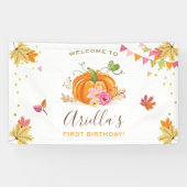 Citrouille Anniversaire Bannière Automne Automne F (Horizontal)
