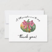 Citrouille arc baby shower d'automne - Carte de re (Devant)