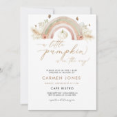 Citrouille arc-en-ciel Invitation Baby shower Auto (Devant)