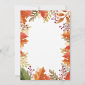 Citrouille Automne Anniversaire Invitation (Dos)