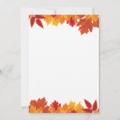 Citrouille Automne Anniversaire Invitation Parties (Dos)