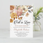 Citrouille Automne  Automne Baby shower Invitation (Debout devant)