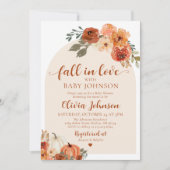 Citrouille Automne  Automne Baby shower Invitation (Devant)