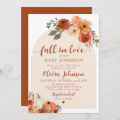 Citrouille Automne Automne Baby shower Invitation (Devant / Derrière)