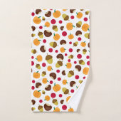 Citrouille Automne Berries Châtaigner Acorn Motif (Serviette à main)