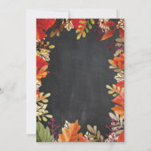 Citrouille Automne Boy Baby shower Invitation (Dos)