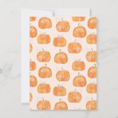 Citrouille Automne Carte de remerciements d'automn (Dos)