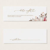 Citrouille Automne Fête des mariées Date Cartes de (Devant & derrière)