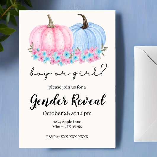 Citrouille Automne Genre Reveillez Invitations