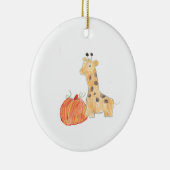 Citrouille avec ornement Giraffe (Droite)