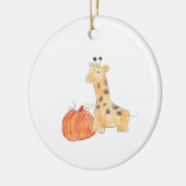 Citrouille avec ornement Giraffe (Gauche)