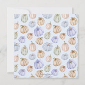 Citrouille Baby Boy Shower Invitations (Dos)