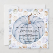 Citrouille Baby Boy Shower Invitations (Devant)