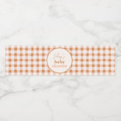 Citrouille Baby shower bouteille d'eau Étiquettes (Étiquettes simples)