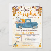 Citrouille Baby shower Invitation Camion Citrouill (Devant)