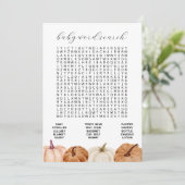 Citrouille Baby Word Recherche Carte de jeu (Debout devant)