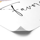 Citrouille blanc - Affiche des faveurs (Coin)