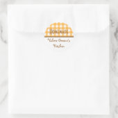 Citrouille blanc en vichy cuisine maison étiquette (Sac)