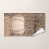 Citrouille Blanc Or métal élégant Pays de chute (Serviette à main)