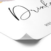 Citrouille blanc - Poster des boissons (Coin)