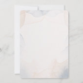 Citrouille bleu Baby shower Floral Invitation (Dos)