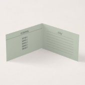 Citrouille bleu - Carte de visite (Intérieur)