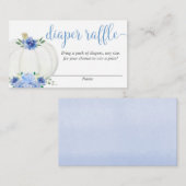 Citrouille bleu garçon élégant tombeau cartes de t (Devant / Derrière)