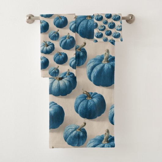 Citrouille bleu moderne Design d'automne (En situation)