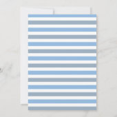 Citrouille bleu Premier anniversaire Invitation (Dos)