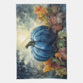 Citrouille bleu - Serviette de cuisine (Vertical)