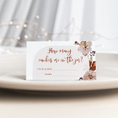 Citrouille boho automne combien de bonbons carte b