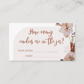 Citrouille boho automne combien de bonbons carte b (Devant)