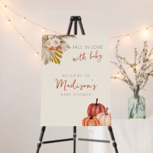 Citrouille Boho tombe amoureux avec Affiche de bie
