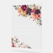 Citrouille Bourgogne Floral Mariage de automne Bie (Angle)