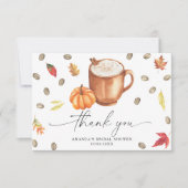 Citrouille café Merci nuptiale douche (Devant)