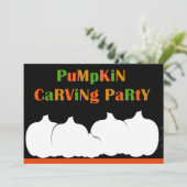 Citrouille Carving Halloween invitation (Debout devant)