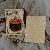 Citrouille Carving Halloween Party Bash Invitation