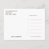 Citrouille & chauves-souris, Invitation à la fête (Dos)