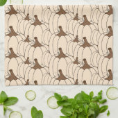 Citrouille crémeux Patch Motif Automne Serviette d (Plié)