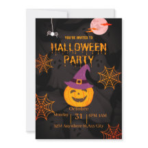 Citrouille Cure Halloween party Invitation