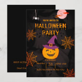 Citrouille Cure Halloween party Invitation (Devant / Derrière)